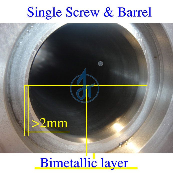extruder bimetallic single screw and barrel