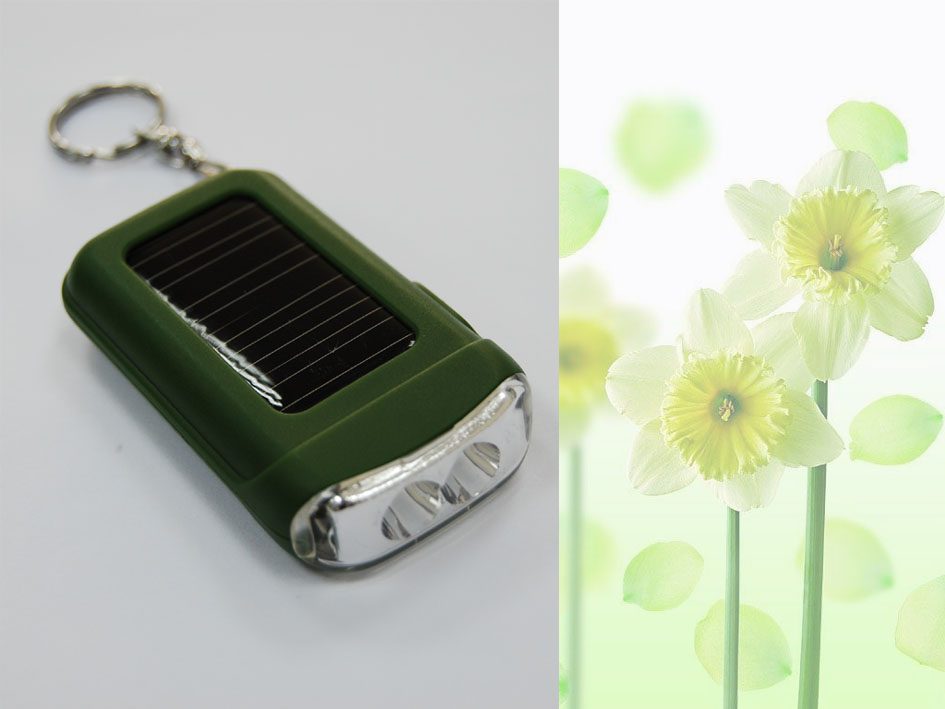 solar keychain flashlight