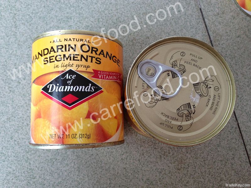 Canned Mandarin Orange Segments whole canned fruits canned food