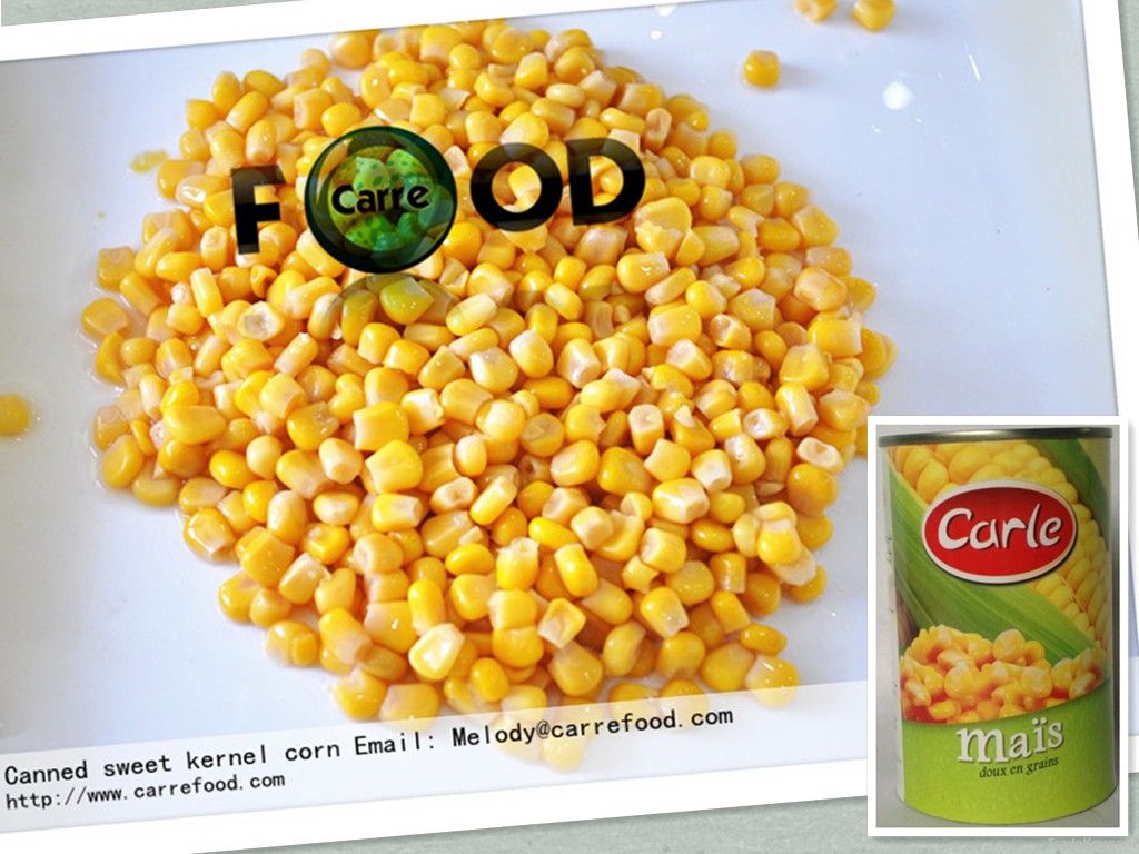 Green Giant canned whole kernel sweet corn from China