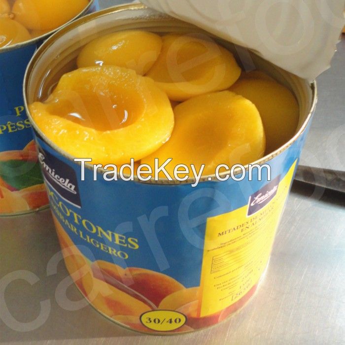 Canned peach halves in syrup yellow peaches sliced peach halves dice