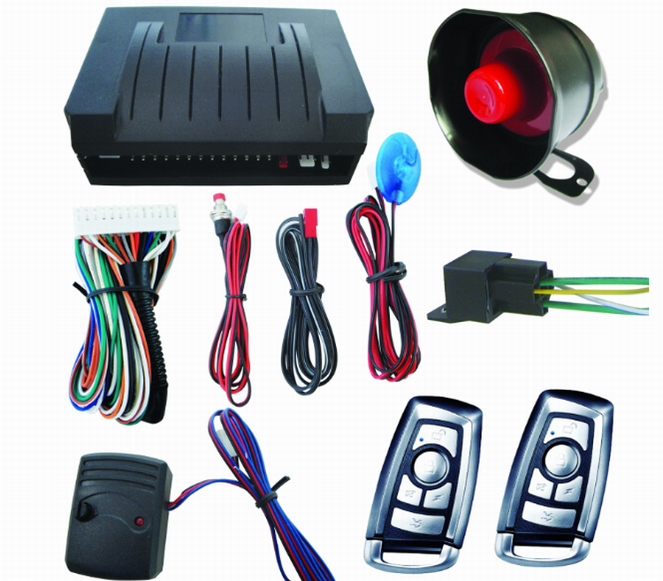 universal Car alarm system  single  one way vehicle burglar  remote control