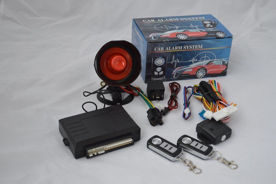 universal Car alarm system  single  one way vehicle burglar  remote control