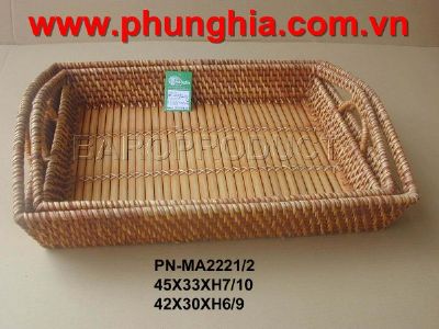 Rattan tray