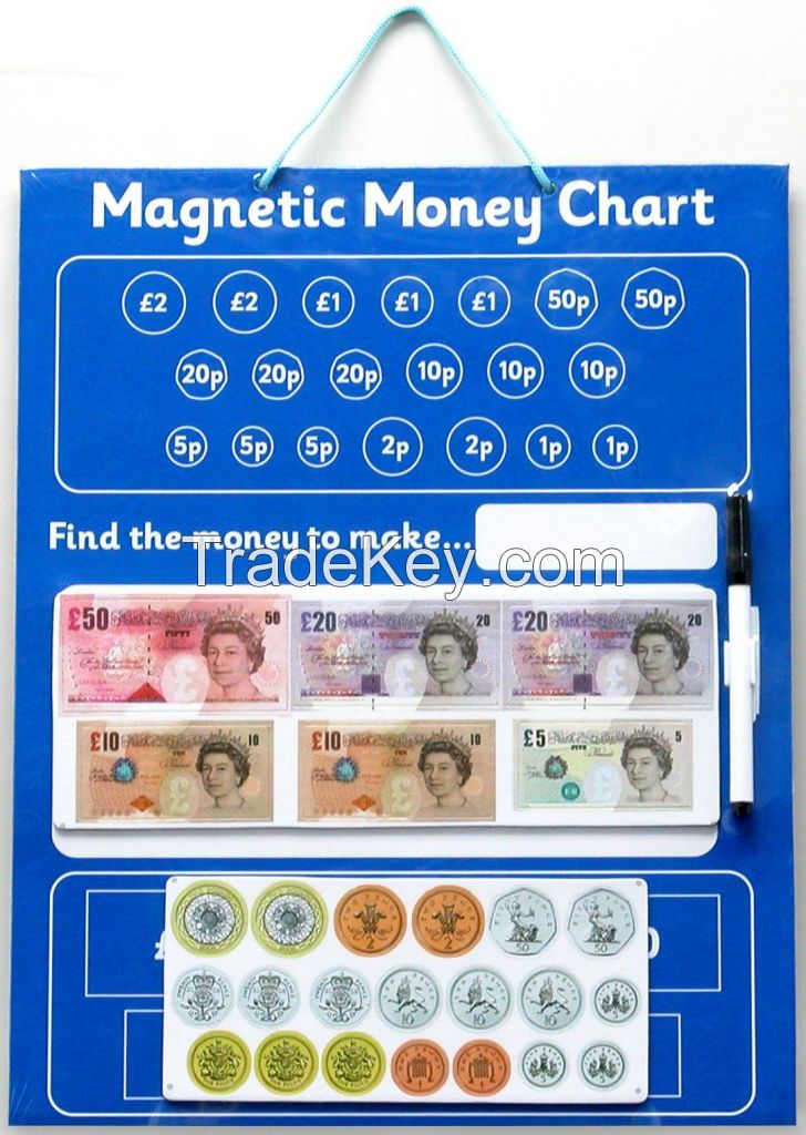 5 Star Hot Saling Magnetic Money Chart. Rigid board 40 x 30cm with hanging loop