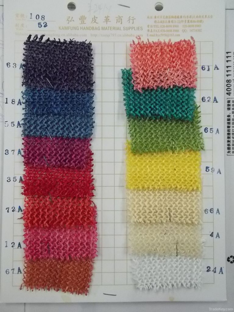 shoes material, Colorful PP straw fabric for handbags, PP fabric