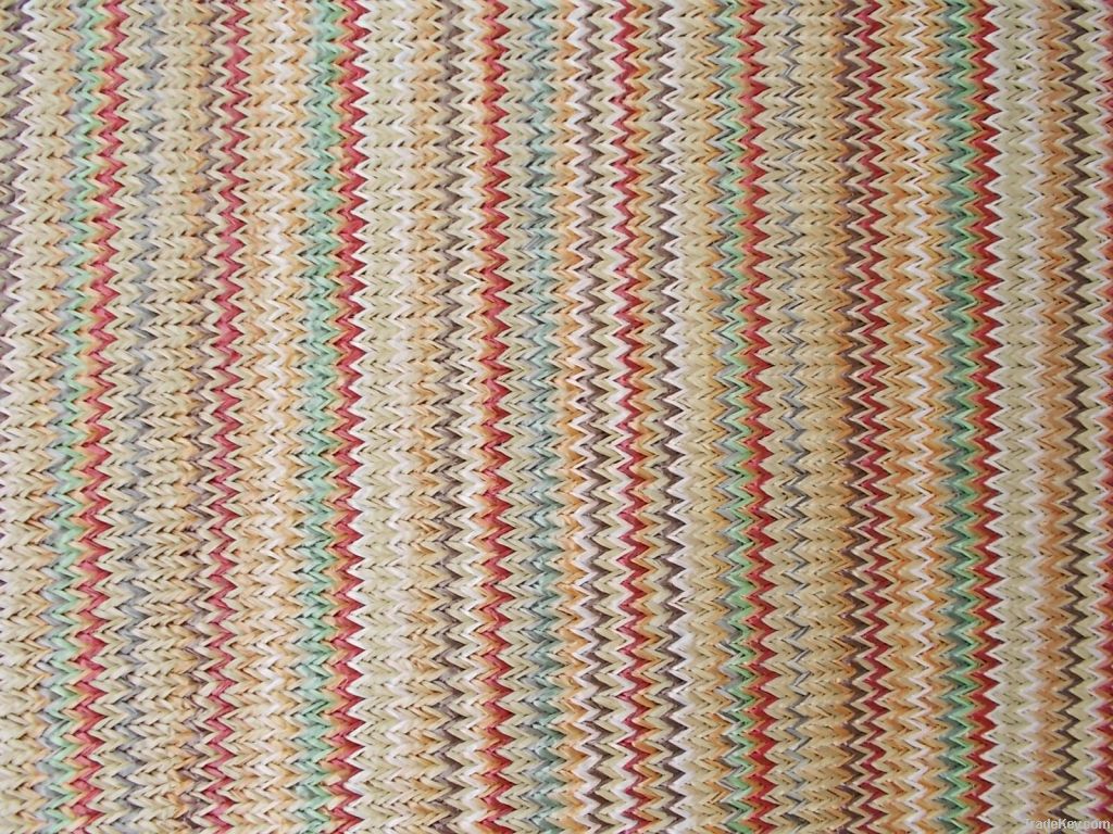 Braided woven raffia fabric, fwoven straw, weaving design