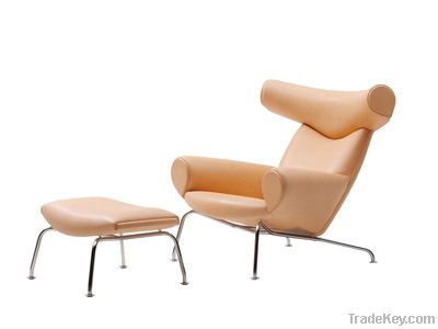 Modern classic furniture OX Lounge Chair with Ottoman