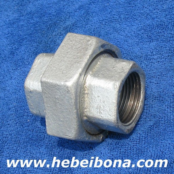 Galvanized union malleable iron pipe fittings