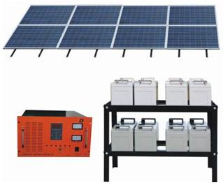 Solar system(Panel, Inverter, Controller, Battery, Street lights, etc)