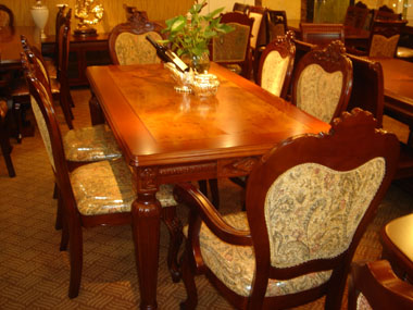 classical dining tables and chairs
