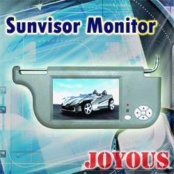 Sunvisor monitor, 7 inch TFT LCD, IR transmitter