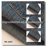 100% cotton slub denim fabric