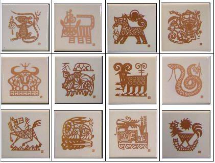 ceramic coaster--Chinese traditional