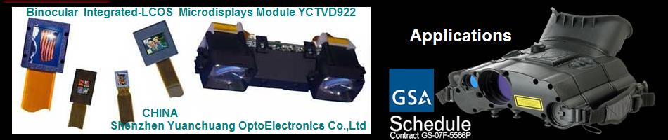 Binocular  Integrated-LCOS  Microdisplays Module YCTVD922