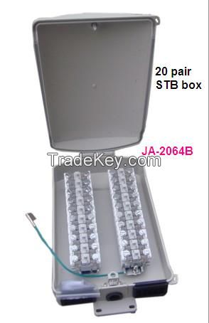 Outdoor  distribution box with STB module 220 x 190 x 95mm 10 pair key locking with STB module