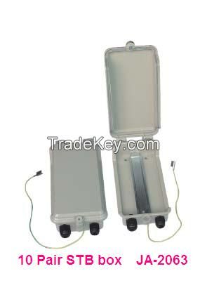 Outdoor  distribution box with STB module 220 x 190 x 95mm 10 pair key locking with STB module