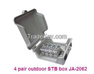 4 pairs Outdoor screw locking STB Distribution point box for STB module