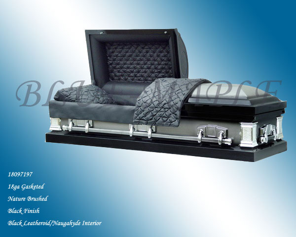 Metal casket, casket, coffin, funeral casket, funeral coffin