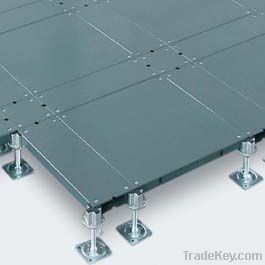 Screw lock up type of slotted access floor panels