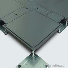 Free lay system of slotted access floor panels