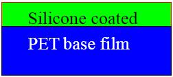 polyester film silicone coated on one side