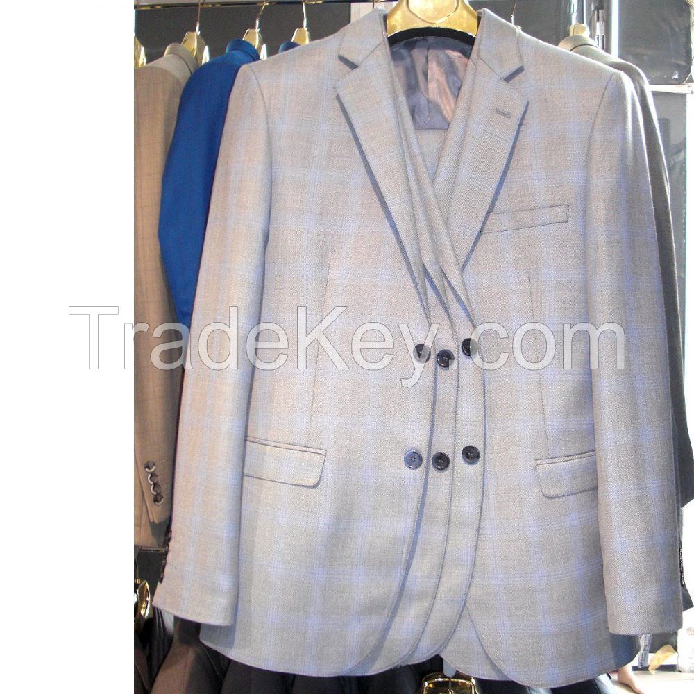 MENS STRIPES SUIT TWO BUTTON SLIM FIT DRESS WEDDING SUIT WHOLESALE DROPSHIPPING #K01