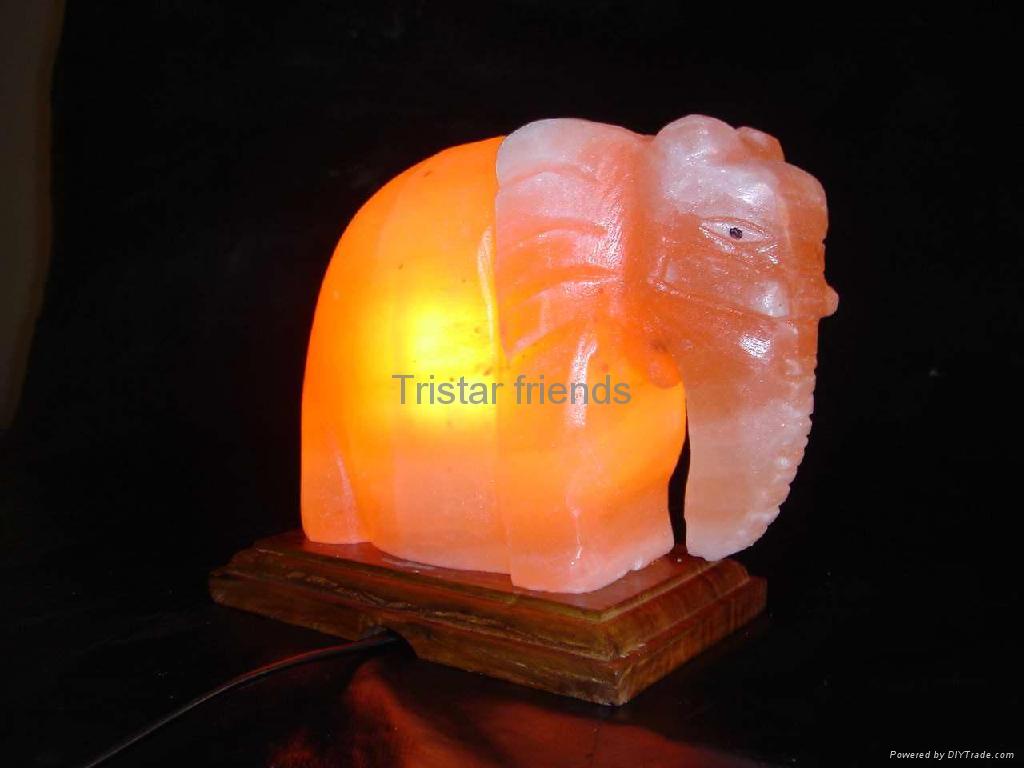 Elephant shaped salt lamp