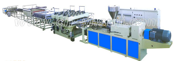 PVC paint free and foam plate production line