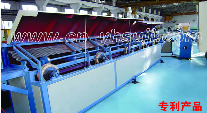 PE steel bar coating production line
