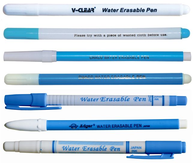 Water erasable pen