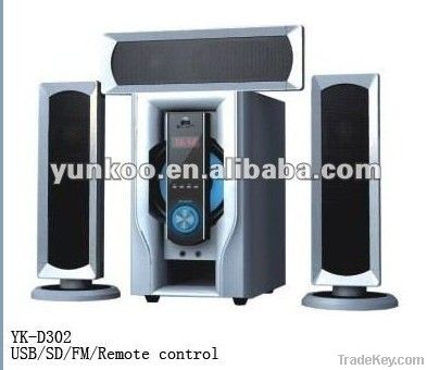 3.1 multimedia loud sound speaker with USB/SD/FM/Remote control functi