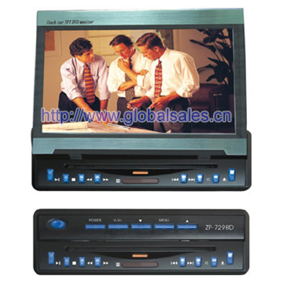 7 inch in-dash car monitor with TV+AV+DVD+FM function!!!