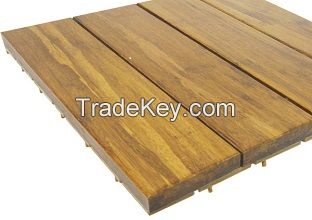 Strandwoven bamboo deck