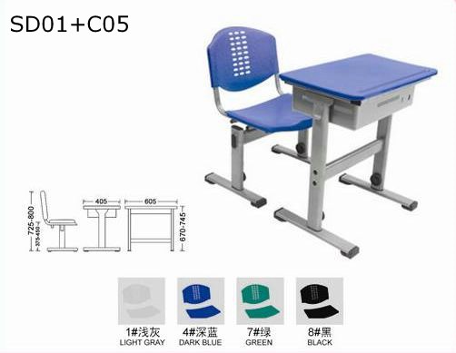 Student Desk & Chair (Single)
