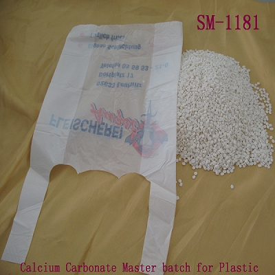 calcium carbonate filler masterbatch for PP, PO, HDPE, PS bag