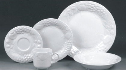 20pcs dinner set embossed