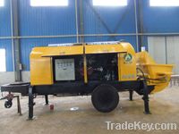 Trailer mounted concrete pump with Electro motor (HBT60.13.90S)