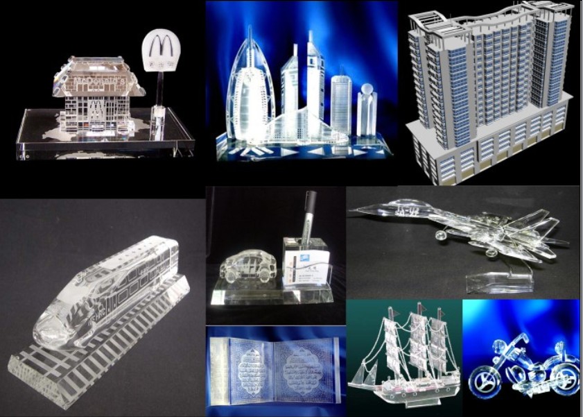 model, promotional gift, crystal traffic and building  model