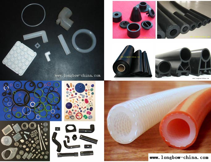rubber products, CR, EPDM, NBR, NR, Silicone Rubber, SBR, Viton,