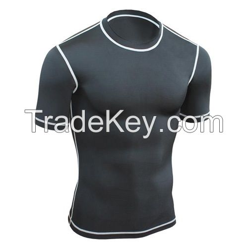 Mens compression half sleeve shirts/tops