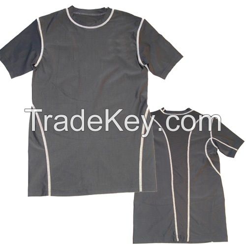 Mens compression half sleeve shirts/tops