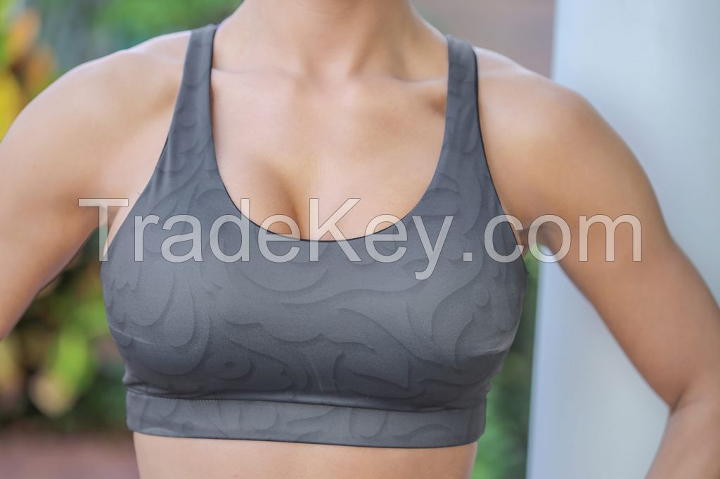 Custom Made Sports Bra/ Women Criss Cross Gym Bra/ Fitness Yoga Bra