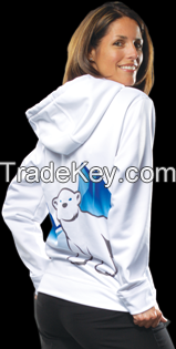 Javjun embroidered fleece pullover hoodie