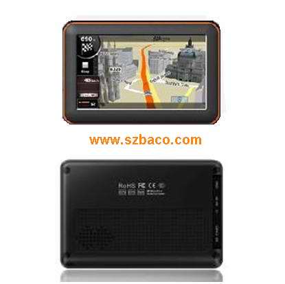 CAR GPS NAVIGATION  with 5inch  touch screen , bluetooth, super slim