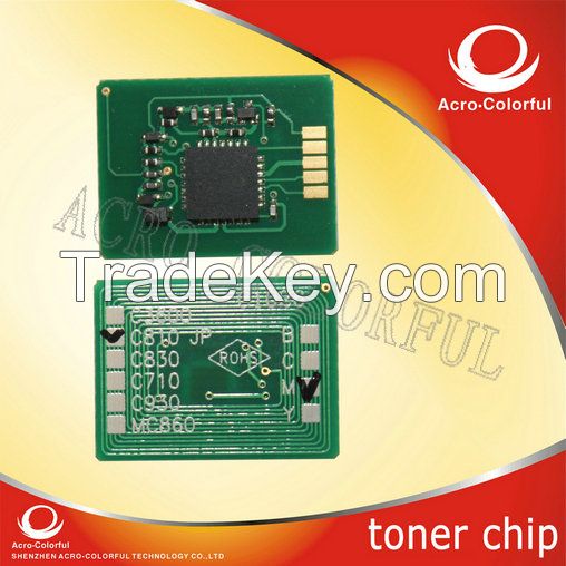 Newest compatible chip laser printer cartridge chip for OK C831