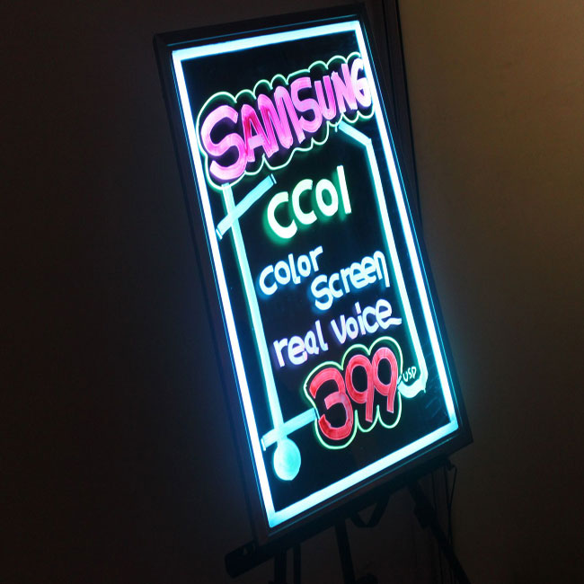 new spring Led writing board with beautiful design