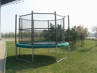 trampolines with enclosure(inside enclosure)