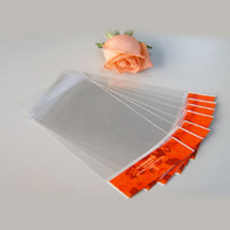 Clear OPP plastic bag with printed header