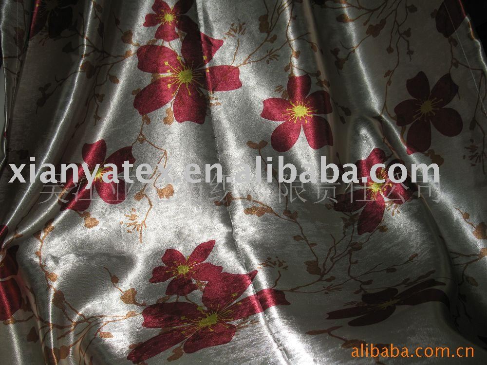 bright printed blackout fabric